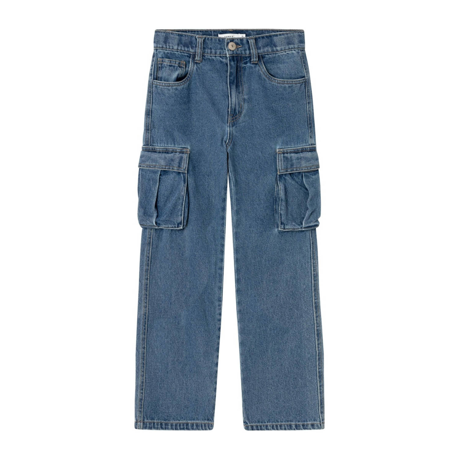 NAME IT KIDS straight fit jeans NKMRYAN medium blue denim