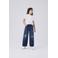 NAME IT KIDS wide leg jeans NKFROSE dark blue denim
