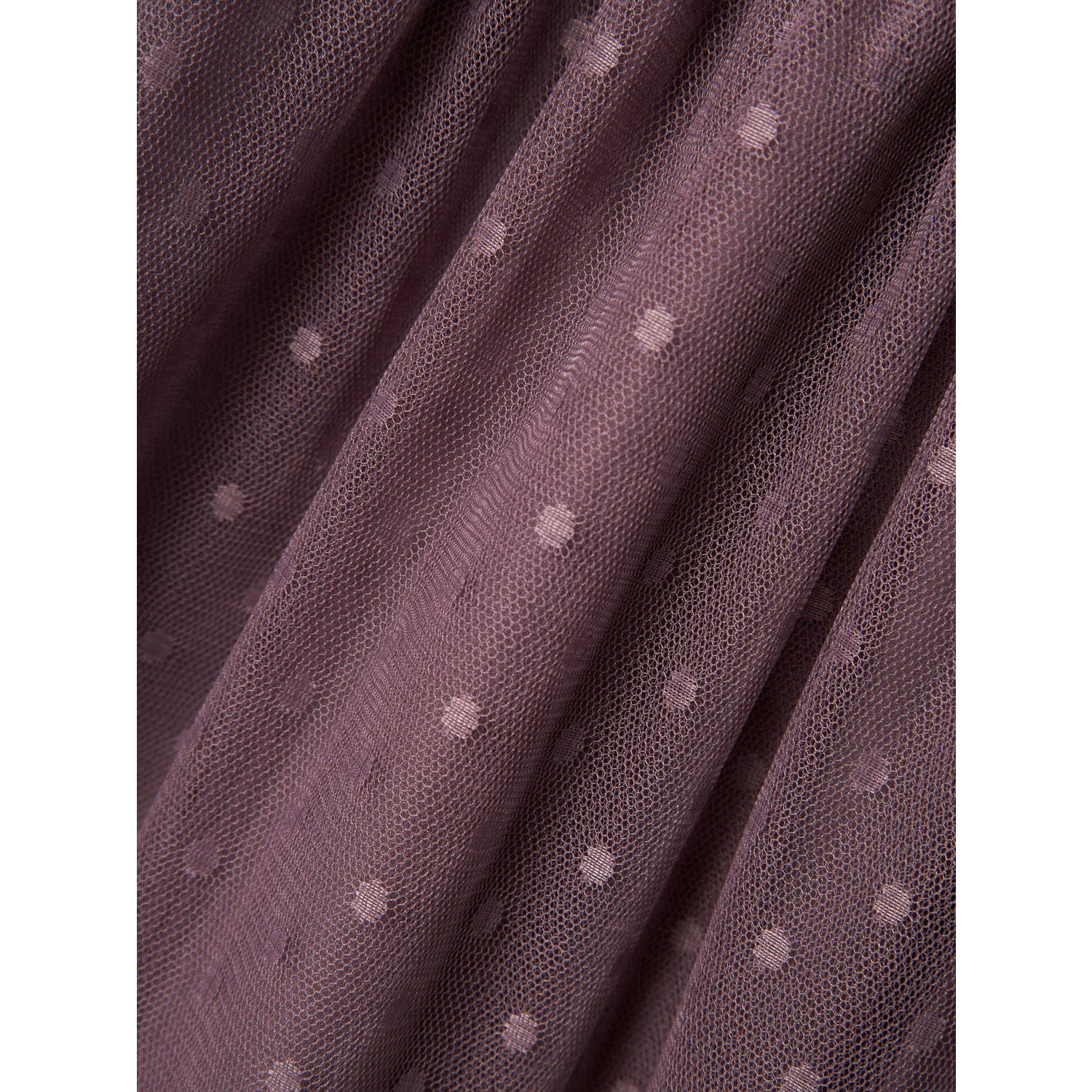 NAME IT KIDS semi-transparante jurk aubergine