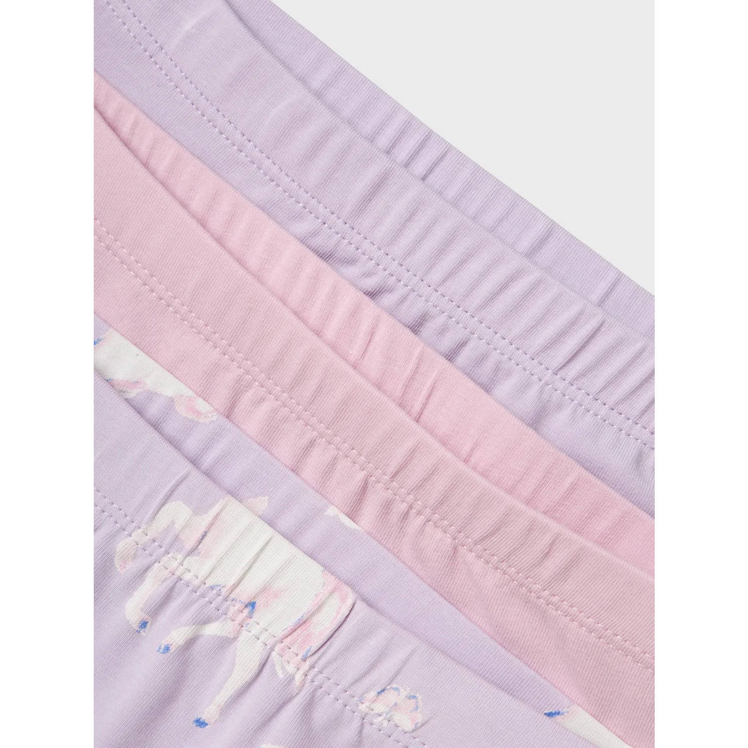 NAME IT MINI hipster NMFTIGHTS set van 3 lila roze