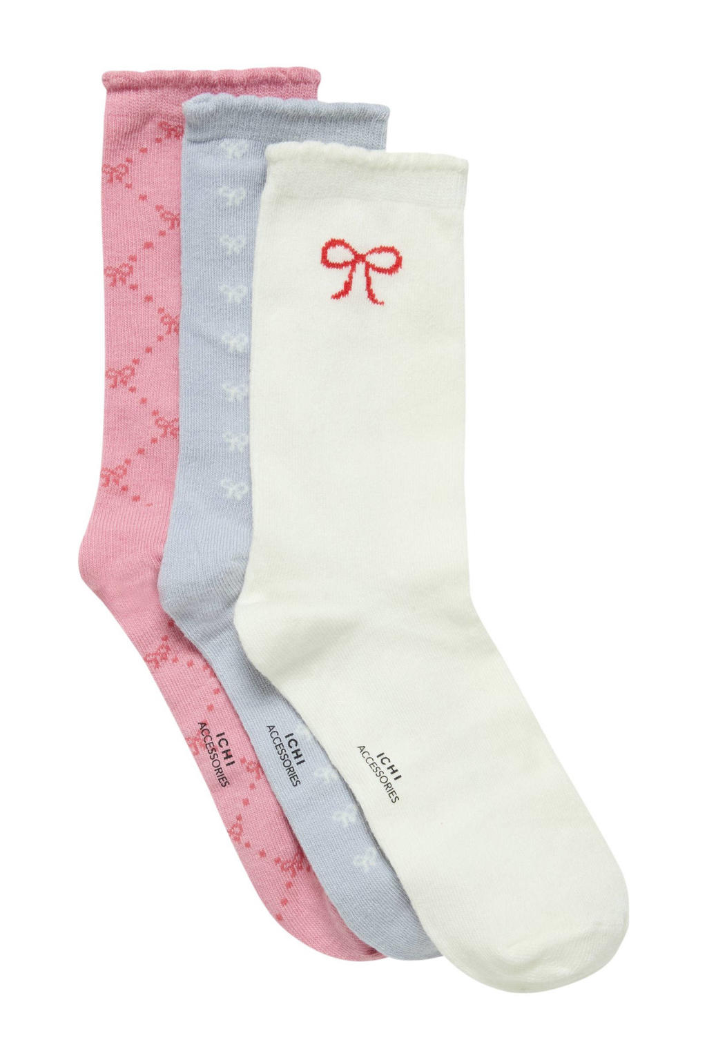 ICHI giftbox sokken IABOW - set van 3 multi