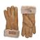 Warmbat Australia suede handschoenen bruin