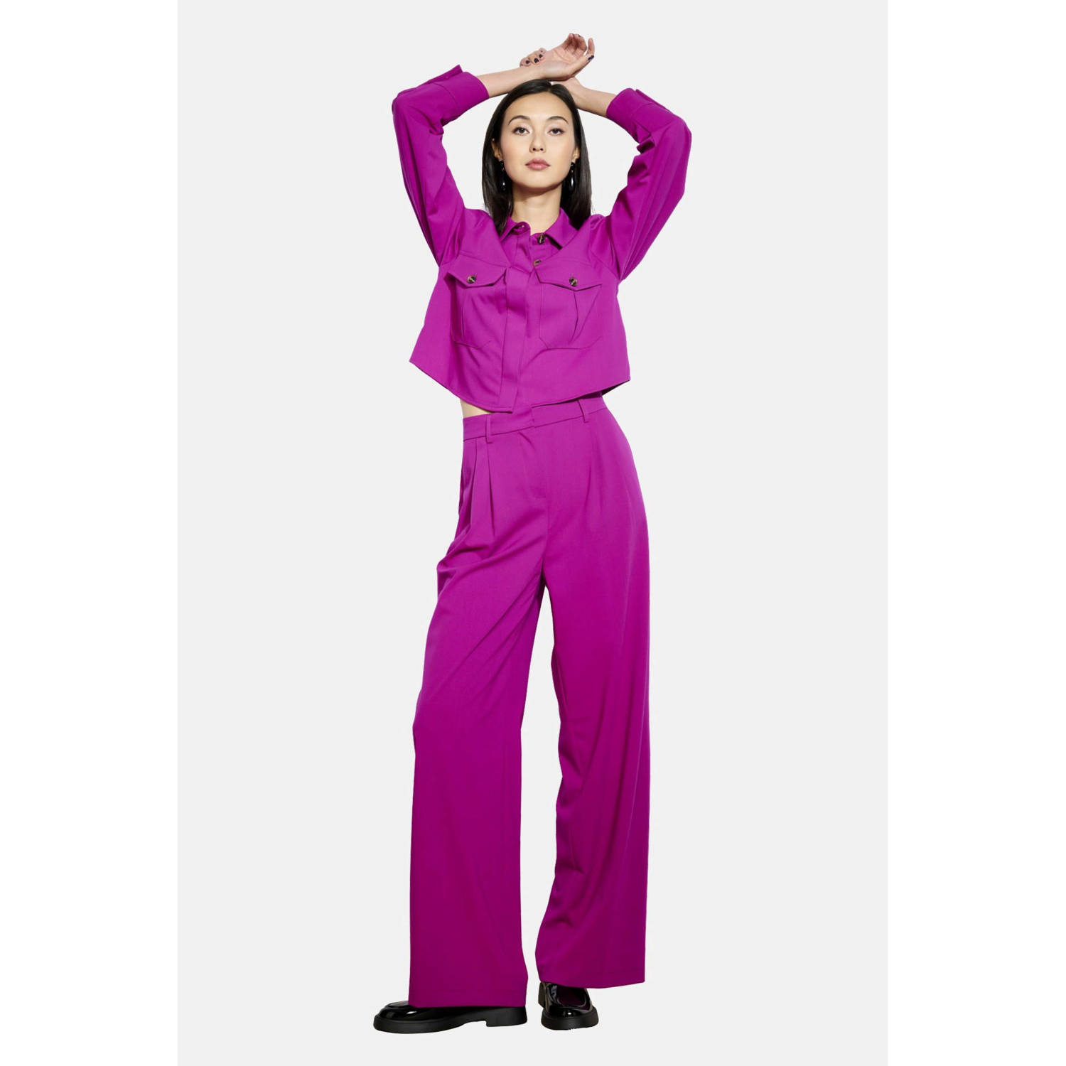 LOLALIZA exclusive wide leg pantalon violet