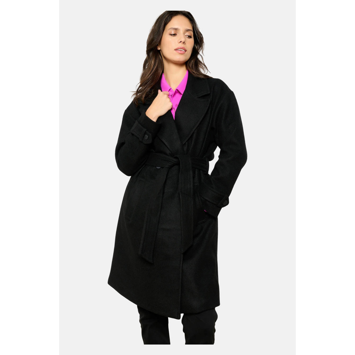 LOLALIZA trenchcoat tussen zwart