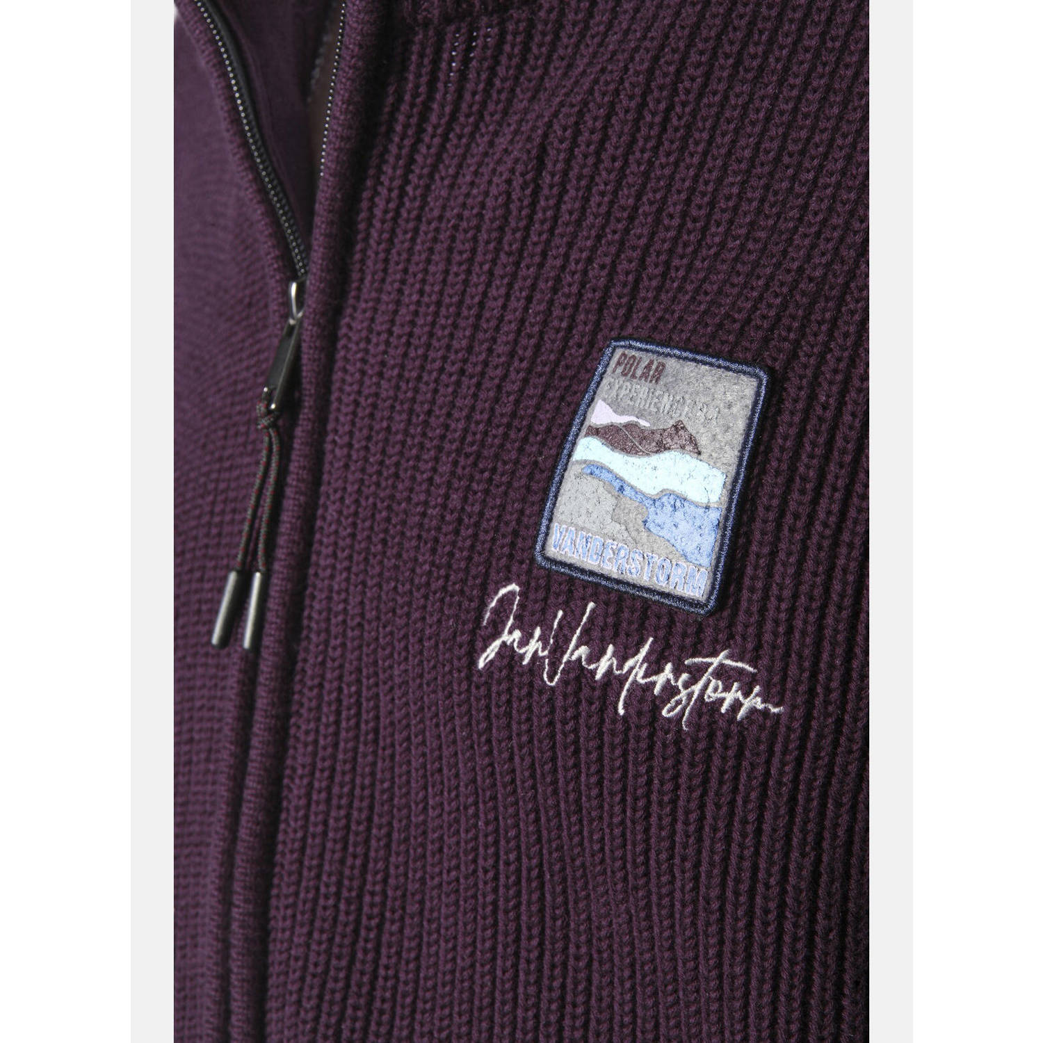 Jan Vanderstorm +FIT Collectie gebreid vest OLETARVIN donkerrood