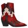 Sacha leren cowboylaarzen rood