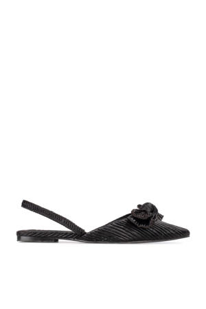 slingback loafers zwart