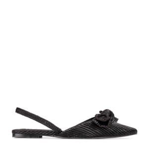 slingback loafers zwart
