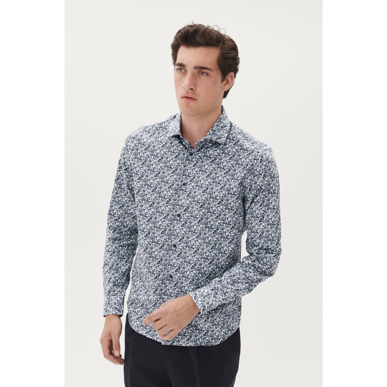 Matinique Regular fit vrijetijdsoverhemd met kentkraag model 'Trostol'