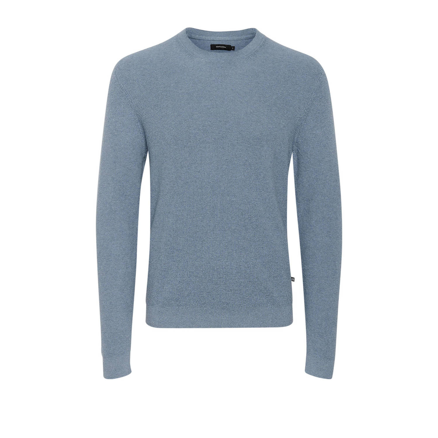 Matinique trui blauw fijn gebreid