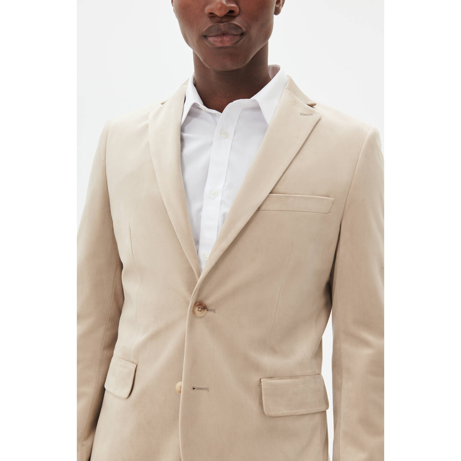 Matinique fluwelen colbert MAgeorge F Plaza Taupe