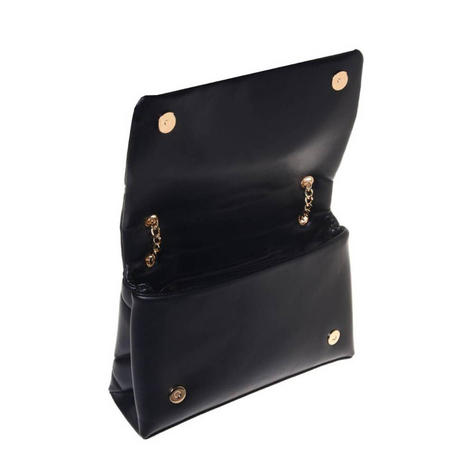 Love Moschino doorgestikte schoudertas zwart