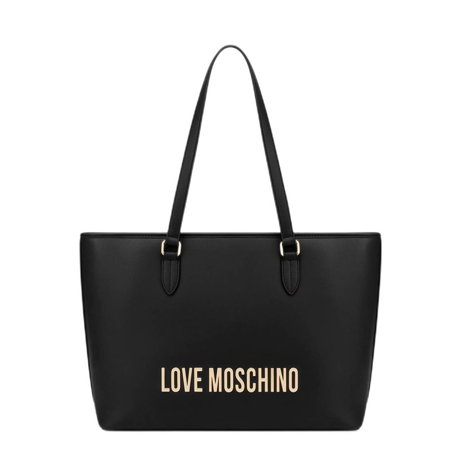 Love Moschino Stijlvolle Polyethyleen Handtas voor Vrouwen Black Dames