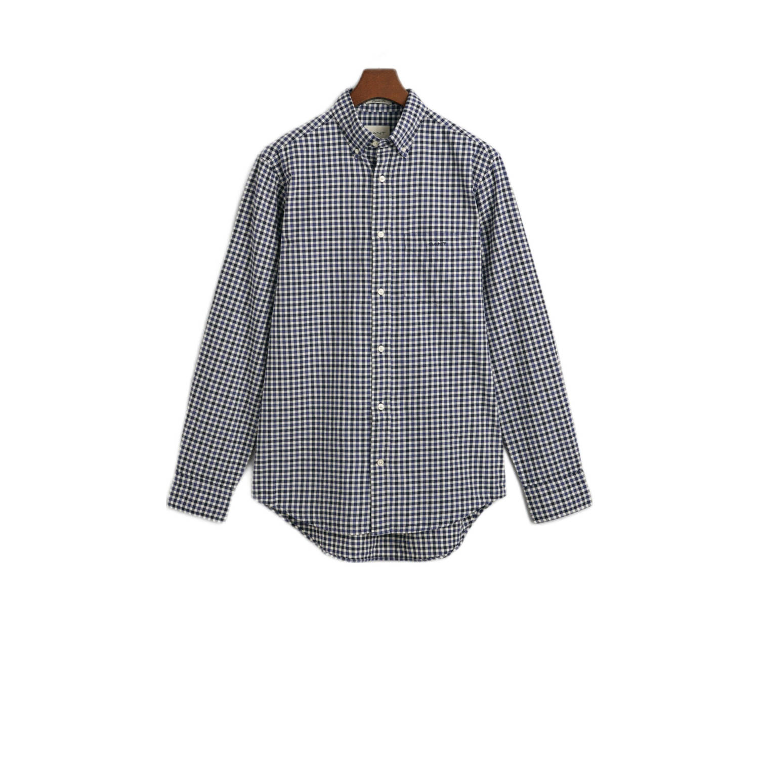 Gant Casual Blauw Overhemd Blue Heren