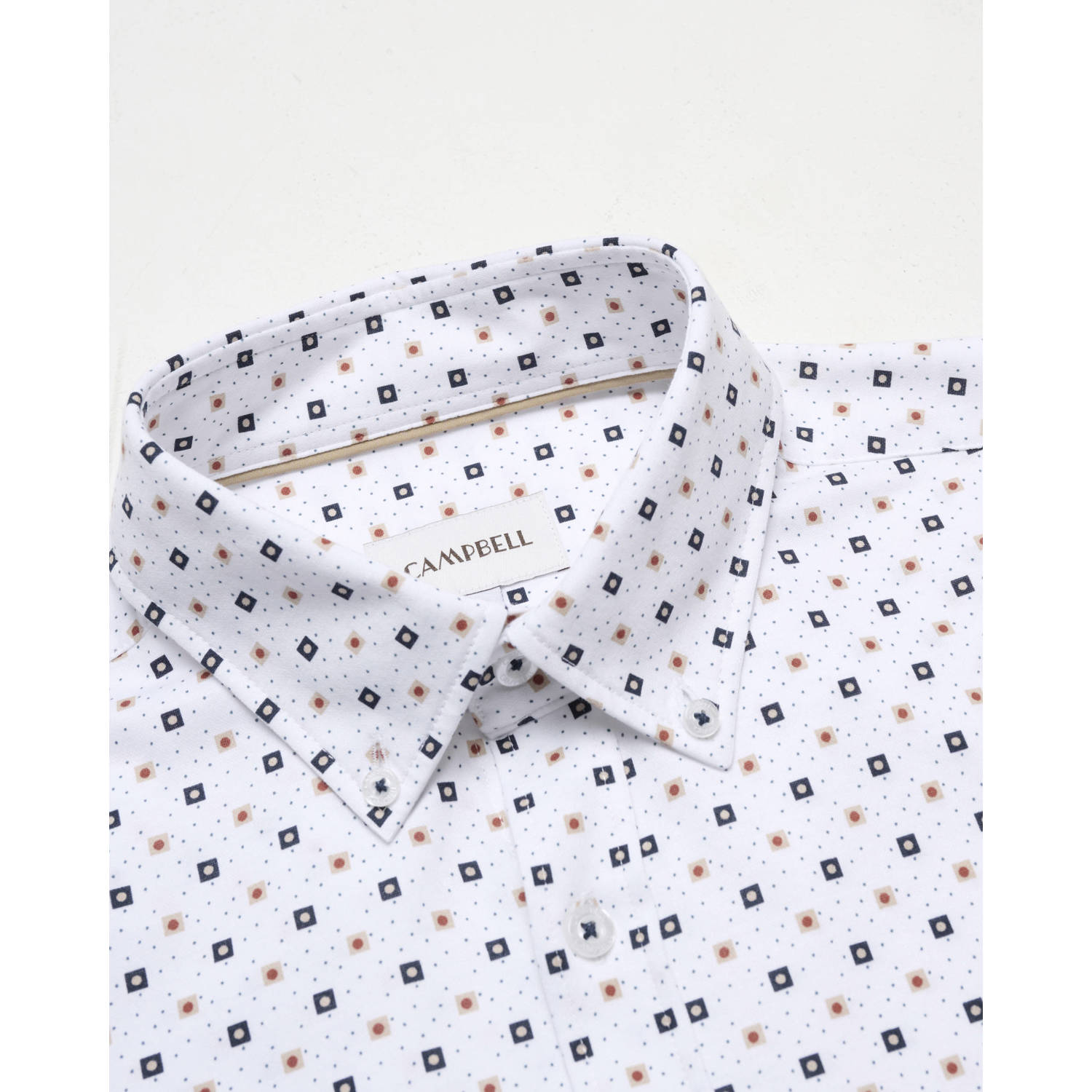 Campbell casual overhemd wit