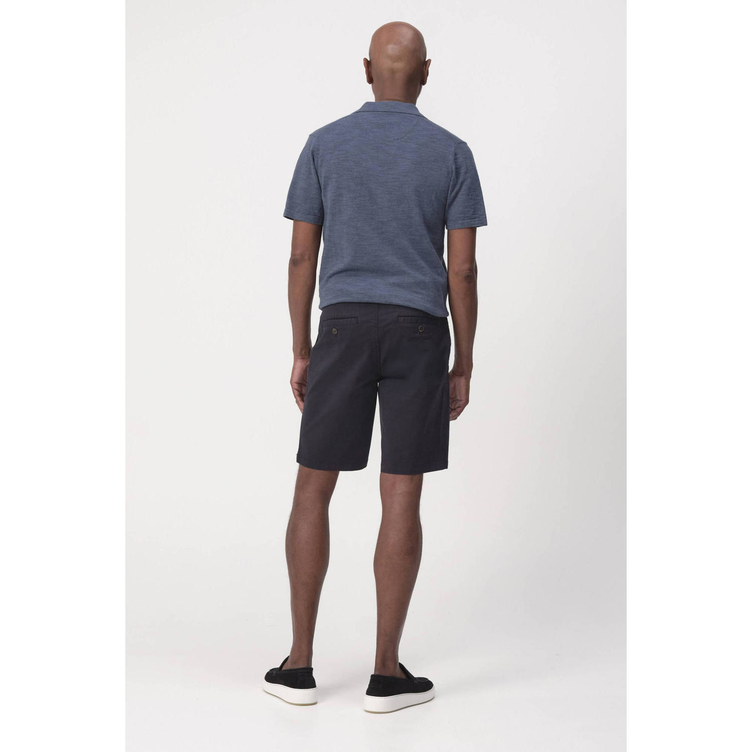 Campbell regular chino short donkerblauw