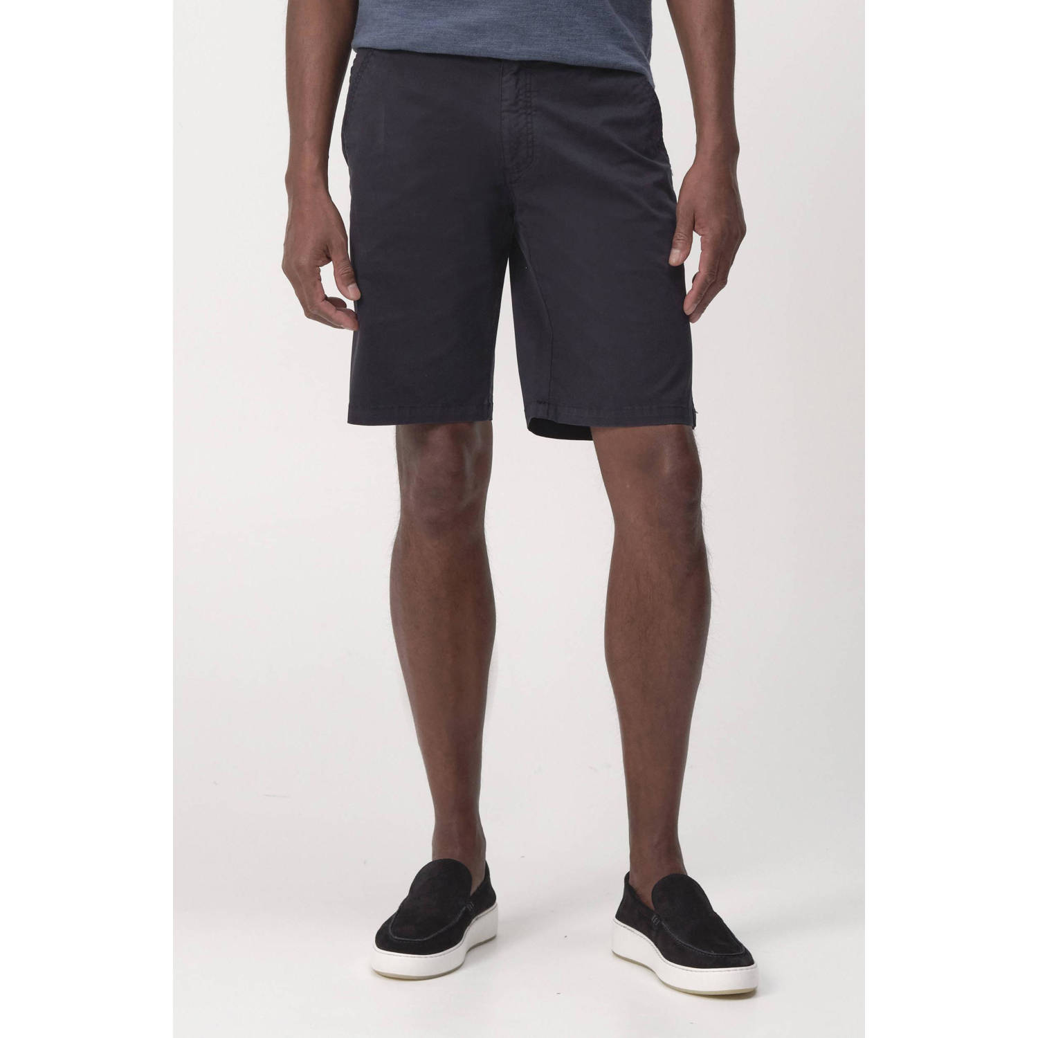 Campbell regular chino short donkerblauw