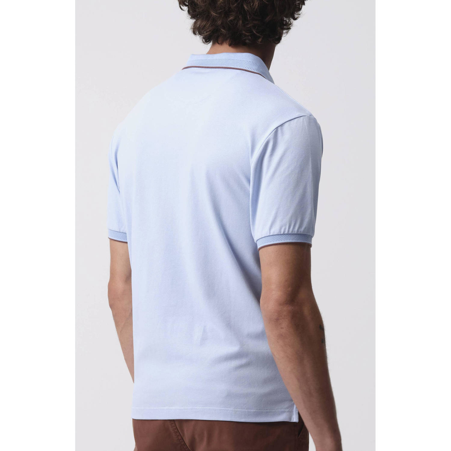 Campbell regular polo lichtblauw
