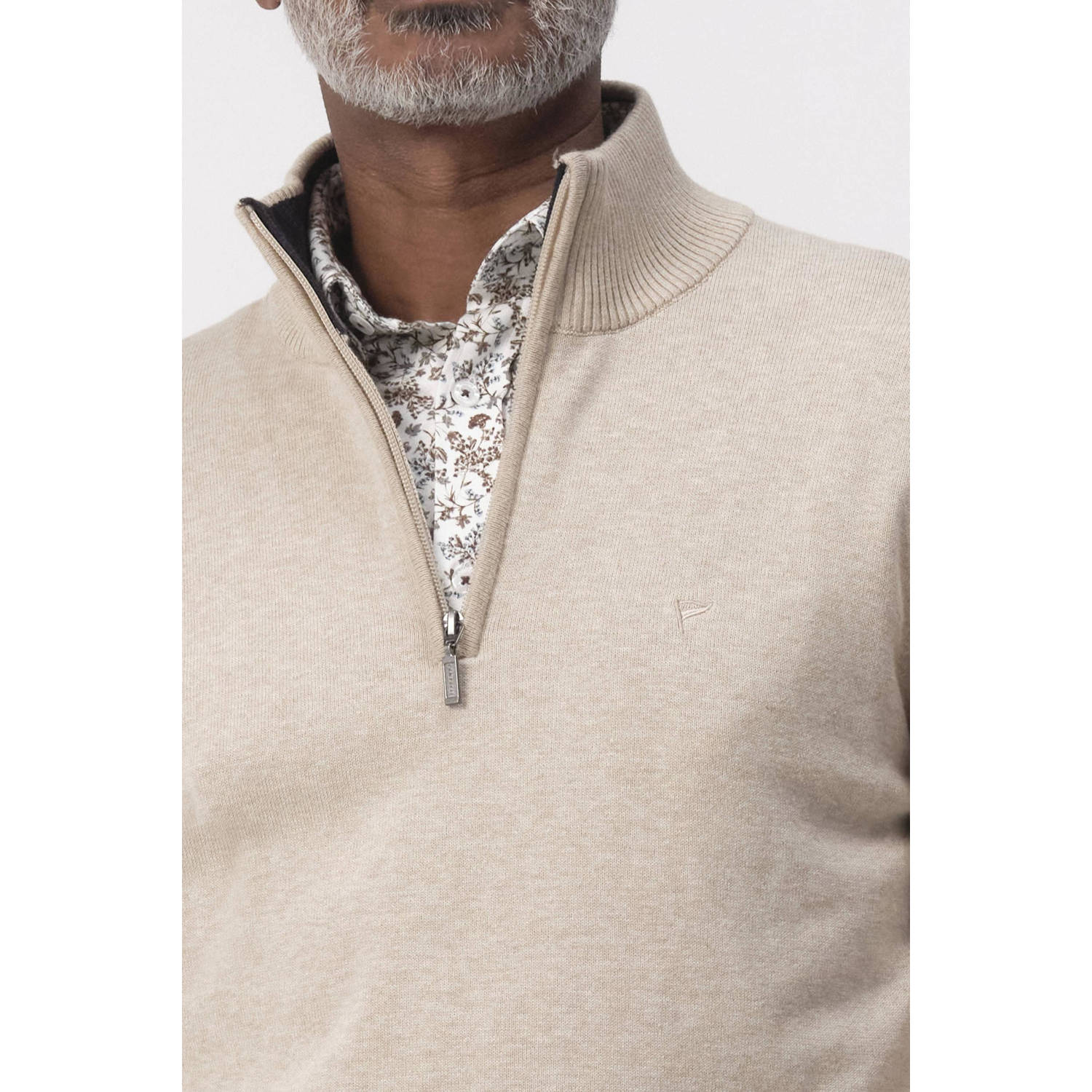 Campbell gebreide trui beige