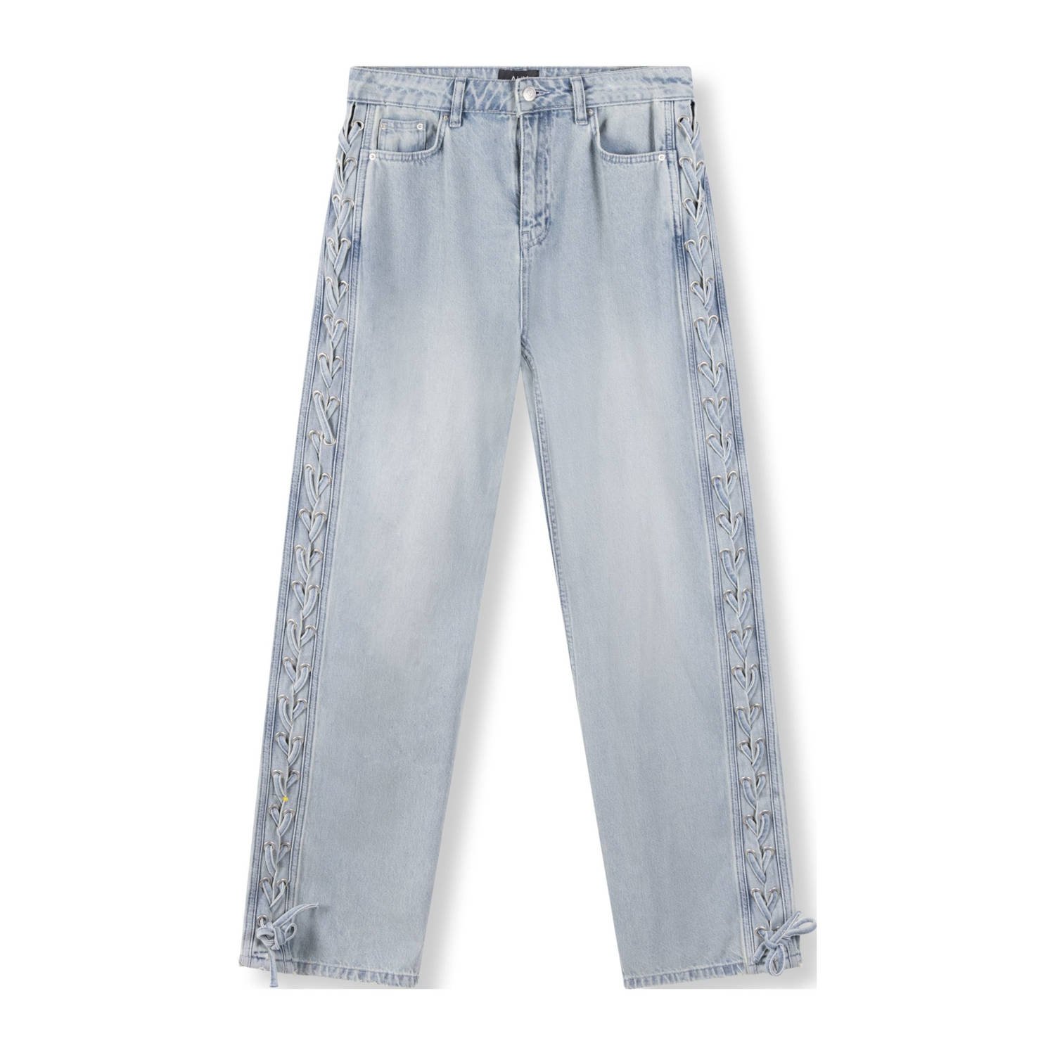 Alix the Label low waist wide leg jeans light blue denim