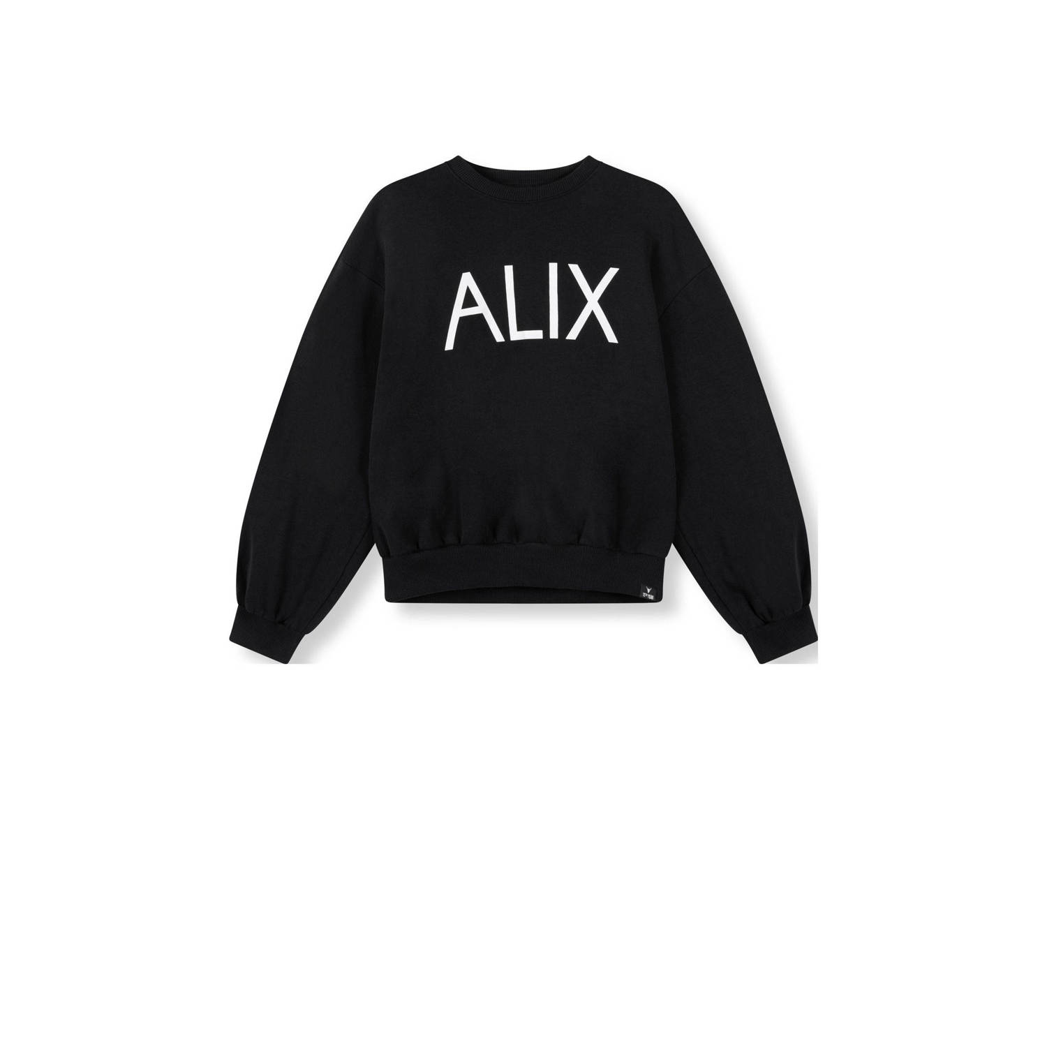 Alix The Label Gebreide Logotrui Black Dames