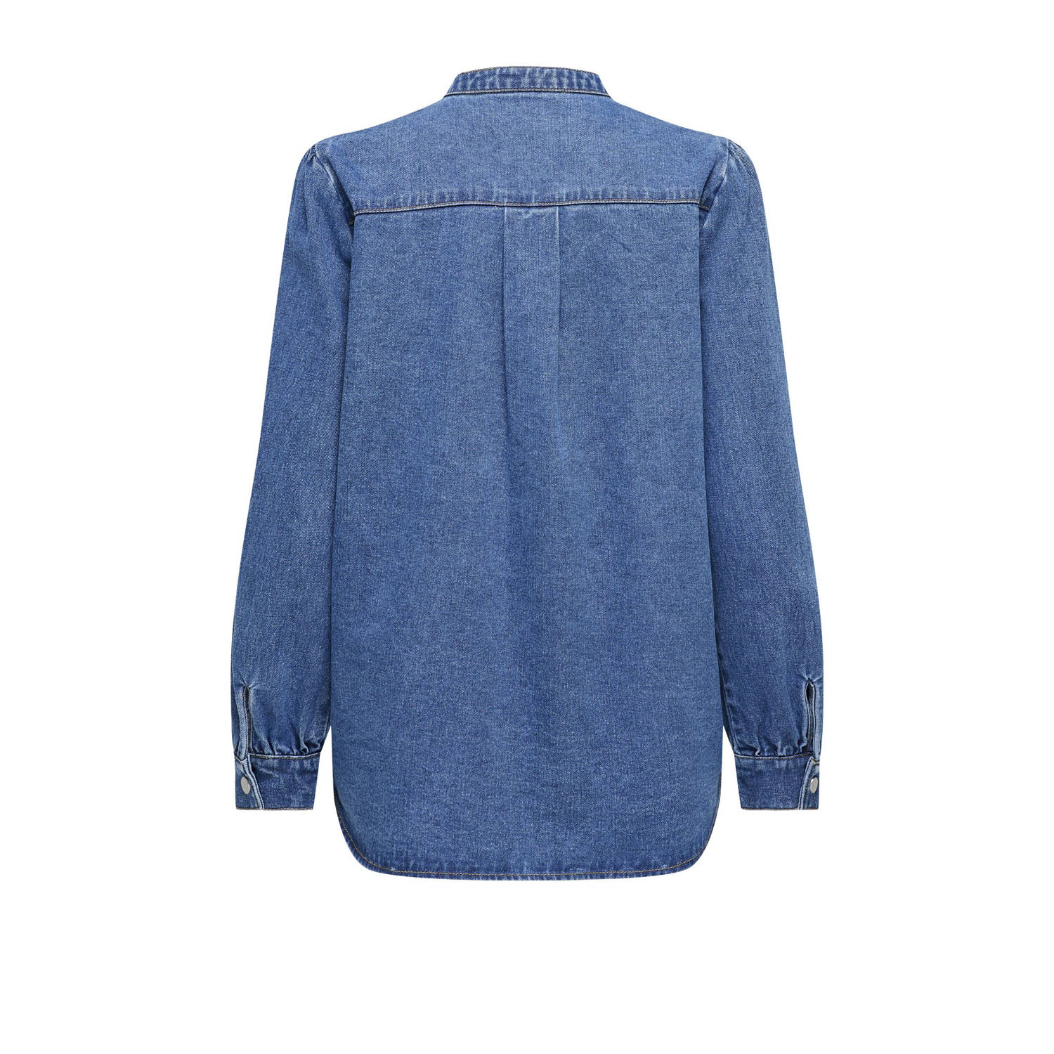 ONLY denim blouse ONLBELLE medium blue denim
