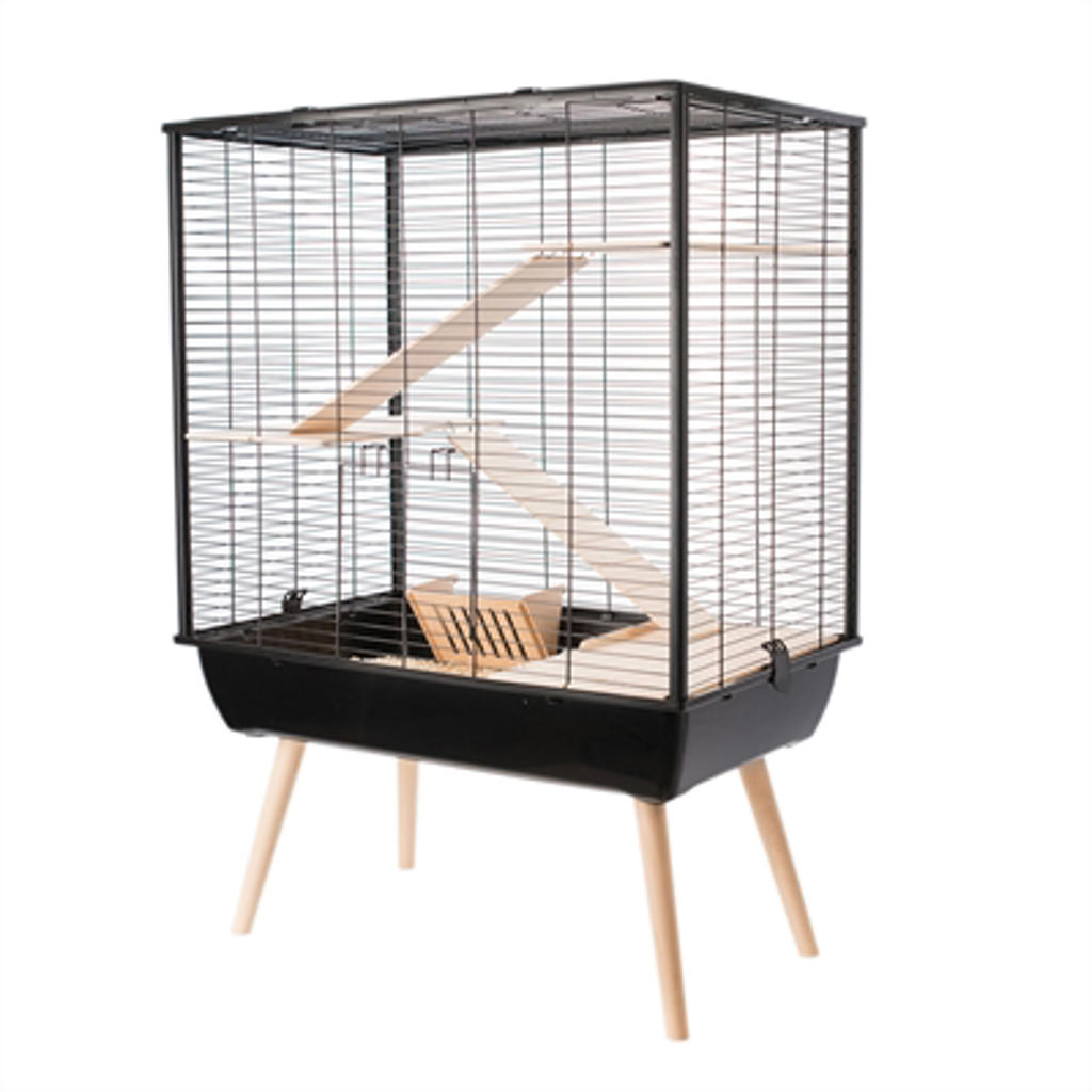 Zolux Knaagdierkooi Neo Cosy Large Zwart 78X48X109 cm