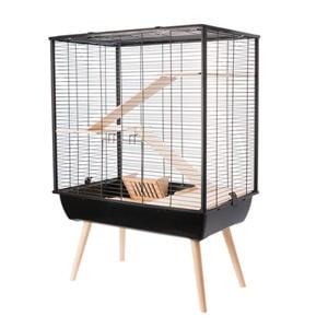 Knaagdierkooi Neo Cosy Large Zwart 78X48X109 cm