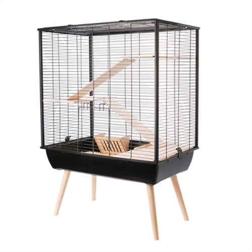 Zolux Knaagdierkooi Neo Cosy Large Zwart 78X48X109 cm afbeelding