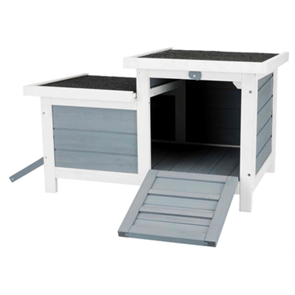 Trixie Knaagdierhuis Met 2 Ingangen Grijs / Wit 70 x 45 x 43 cm