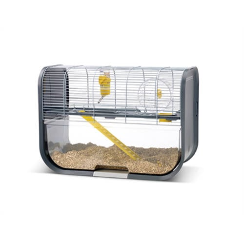 Savic Hamsterkooi Geneva Antraciet / Zilver 60 x 29 x 44 cm afbeelding