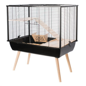 Knaagdierkooi Neo Muki Zwart 78X48X78,5 cm