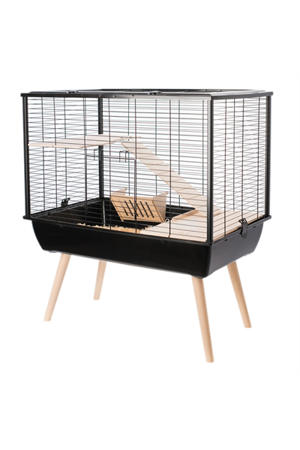 Knaagdierkooi Neo Muki Zwart 78X48X78,5 cm
