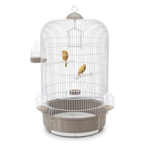 Vogelkooi Luna Taupe / Wit 64 x 40 x 40 cm
