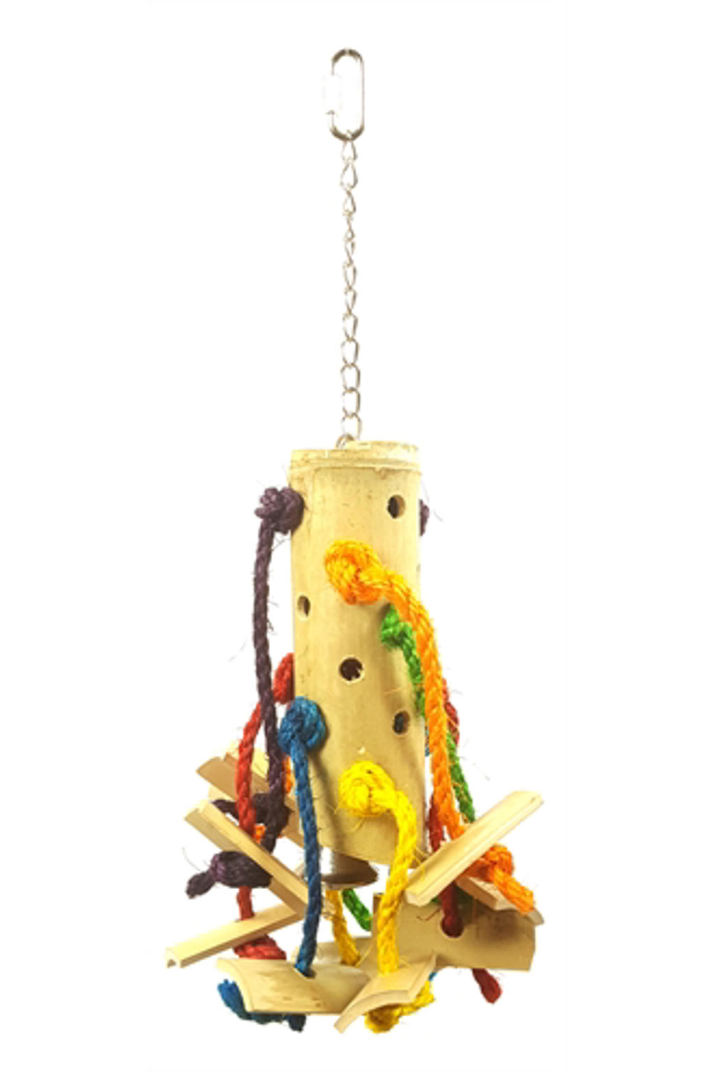 Happy Pet vogelspeelgoed bamboe papagaai 48x24x24 cm