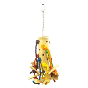 vogelspeelgoed bamboe papagaai 48x24x24 cm