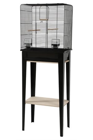 Vogelkooi Chic Loft Met Meubel Zwart 124 cm