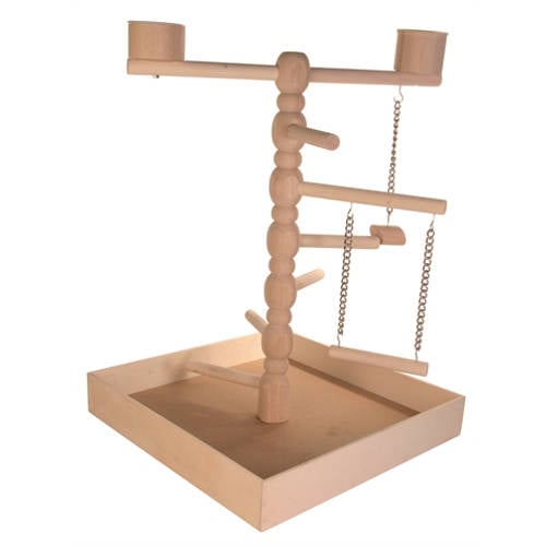 Trixie vogelspeelgoed Hout voor Agapornis/Parkiet 41X41X55 cm afbeelding