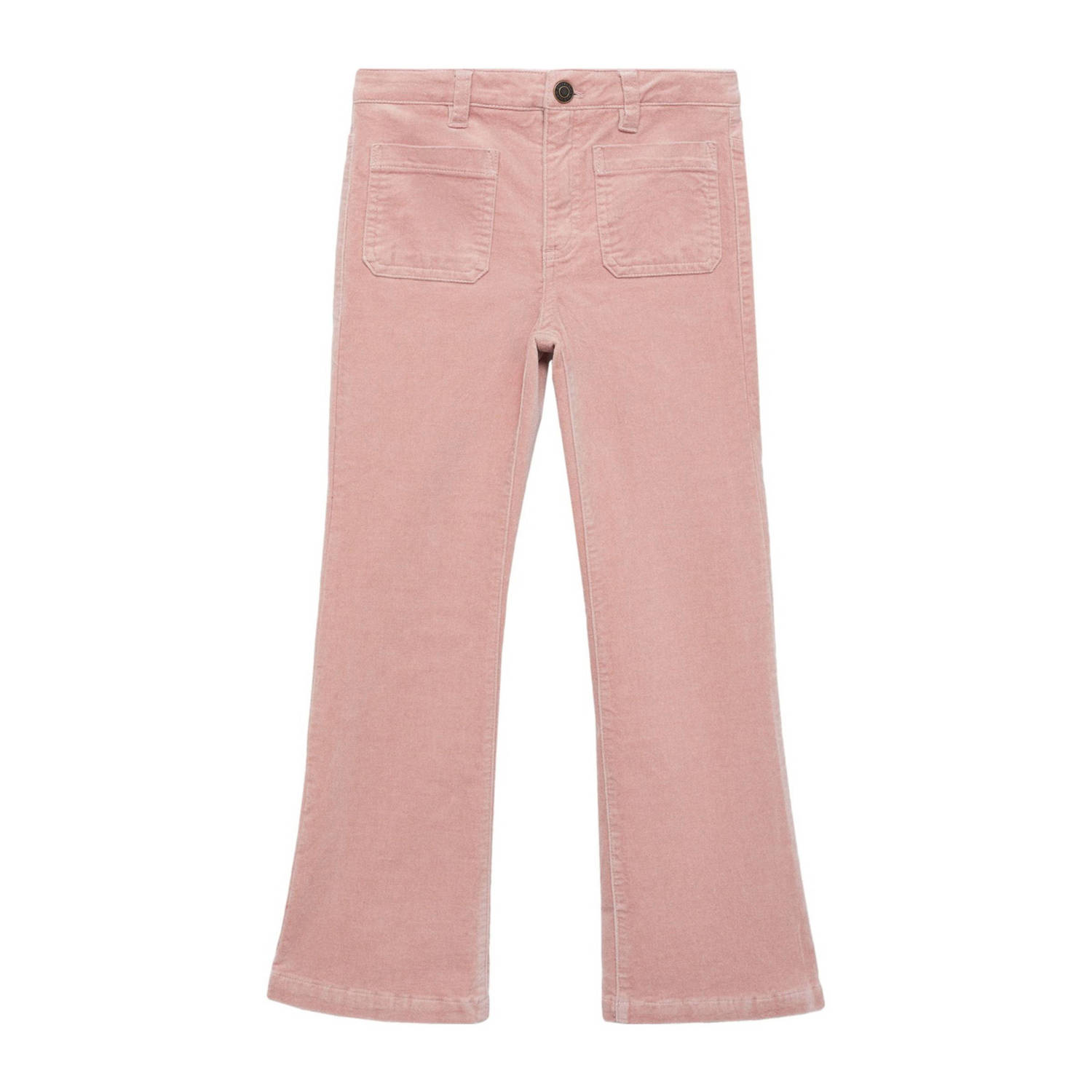 Mango Kids flared casual broek roze