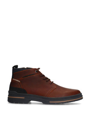 leren veterschoenen cognac