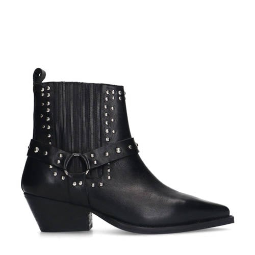 Sacha leren cowboylaarzen zwart afbeelding
