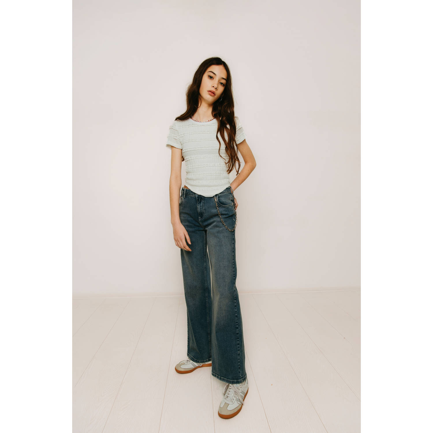 Frankie&Liberty T-shirt wit broderie