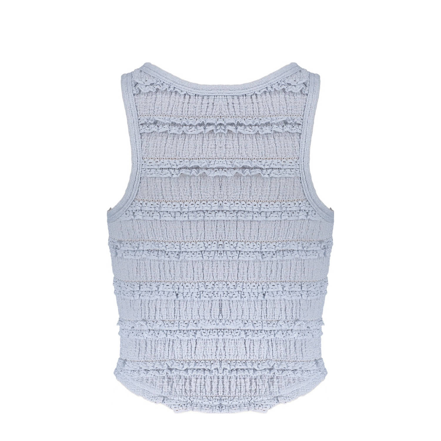 Frankie&Liberty mouwloze top lichtblauw