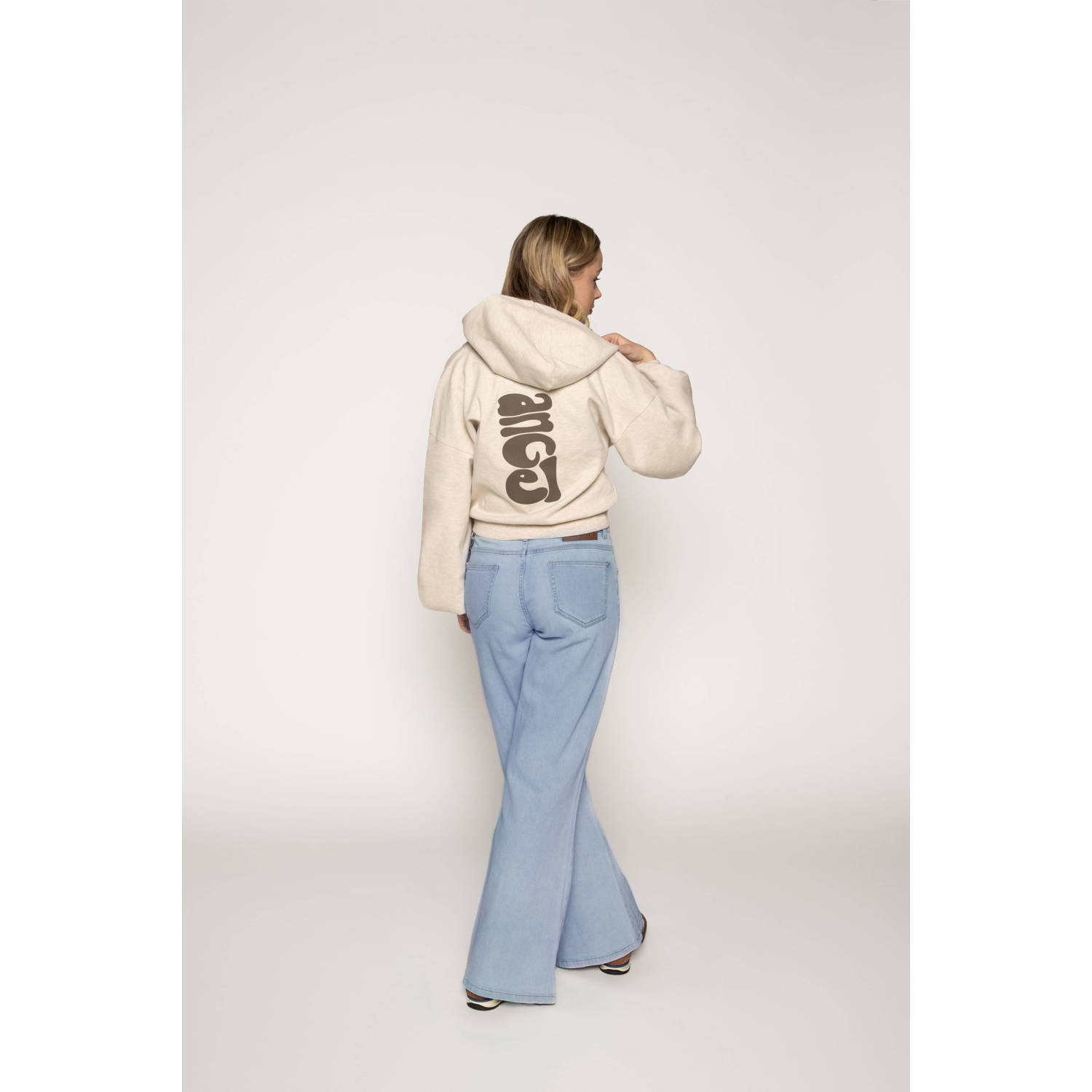 Frankie&Liberty wide leg jeans light blue denim