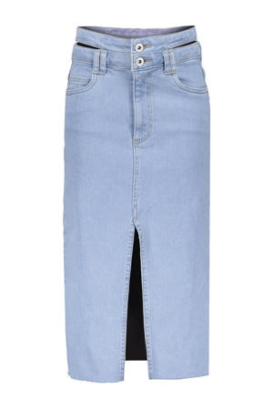 denim spijkerrok light blue denim