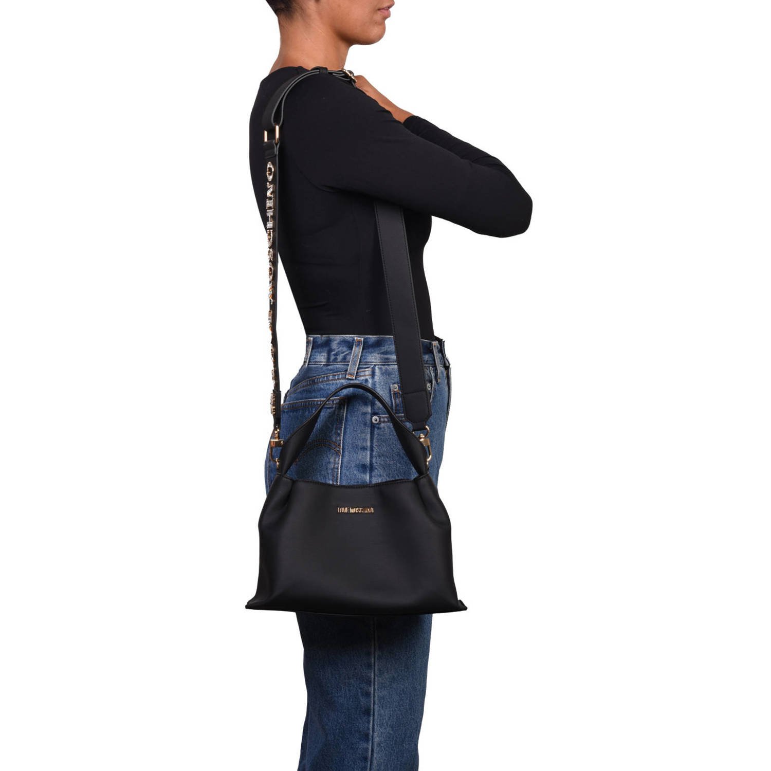 Love Moschino mini handtas Aura zwart