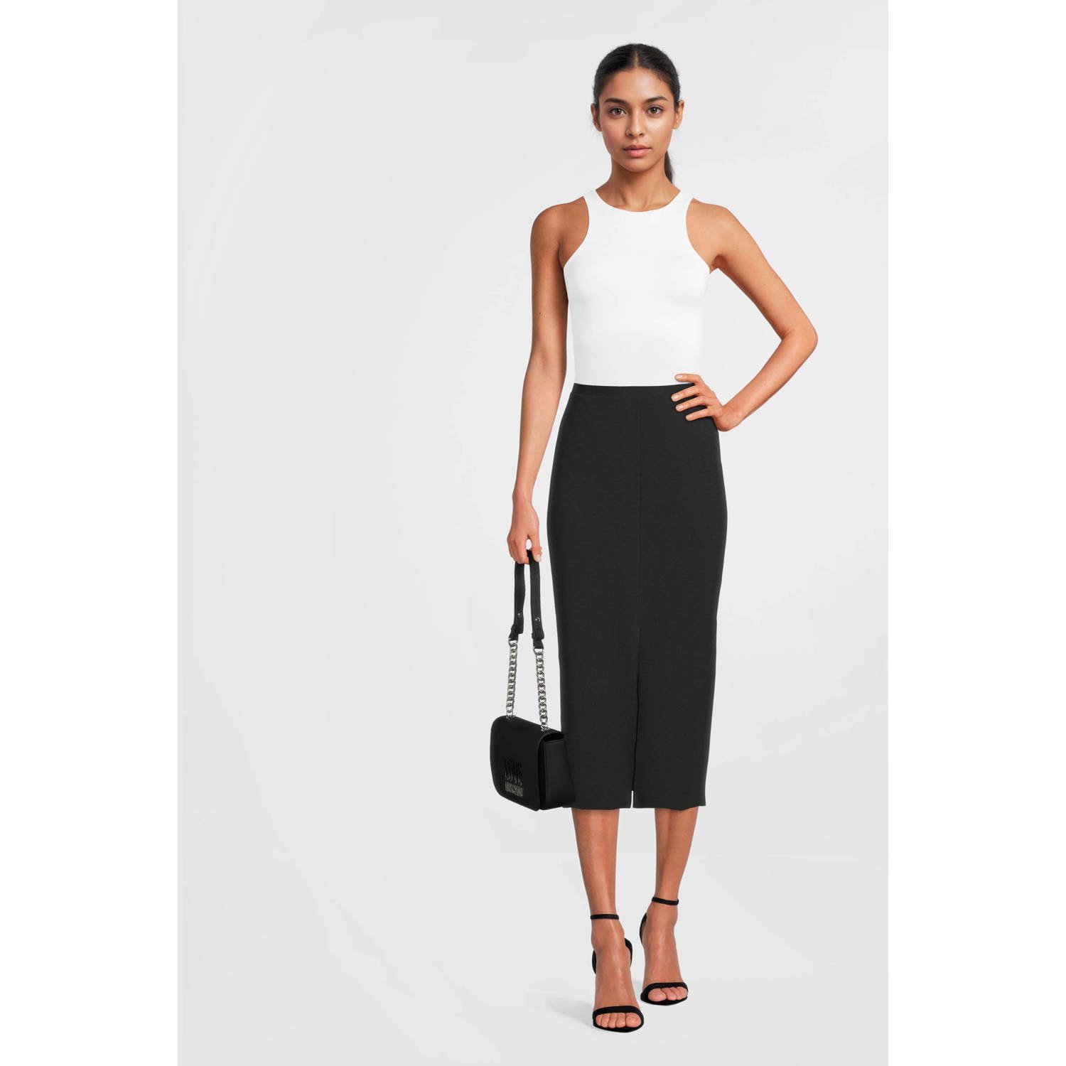 Love Moschino Lente Zomer Dames Middelgrote Tassen Collectie Gray Dames