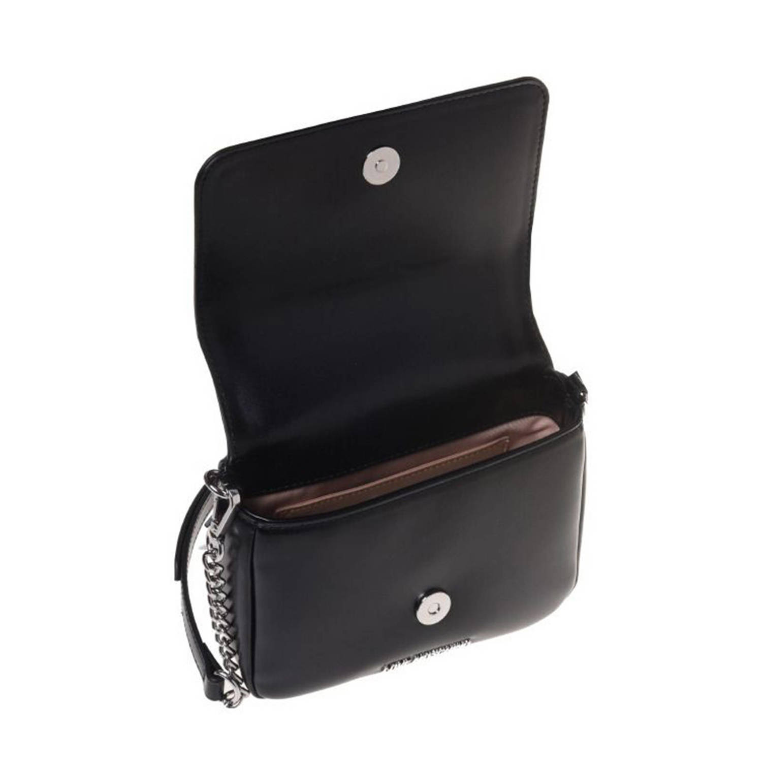 Love Moschino crossbody tas Graceful zwart ecru