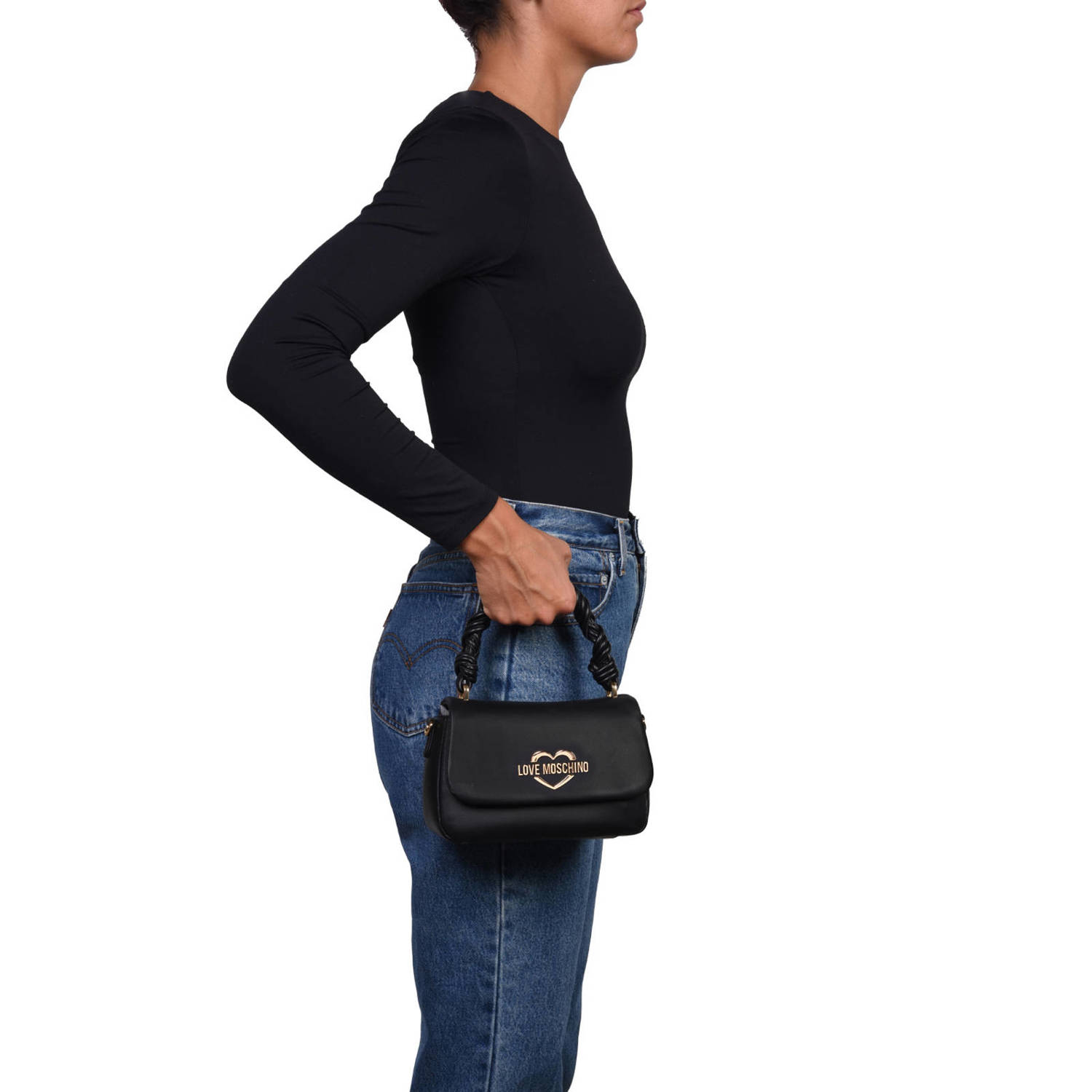 Love Moschino crossbody tas Legacy zwart