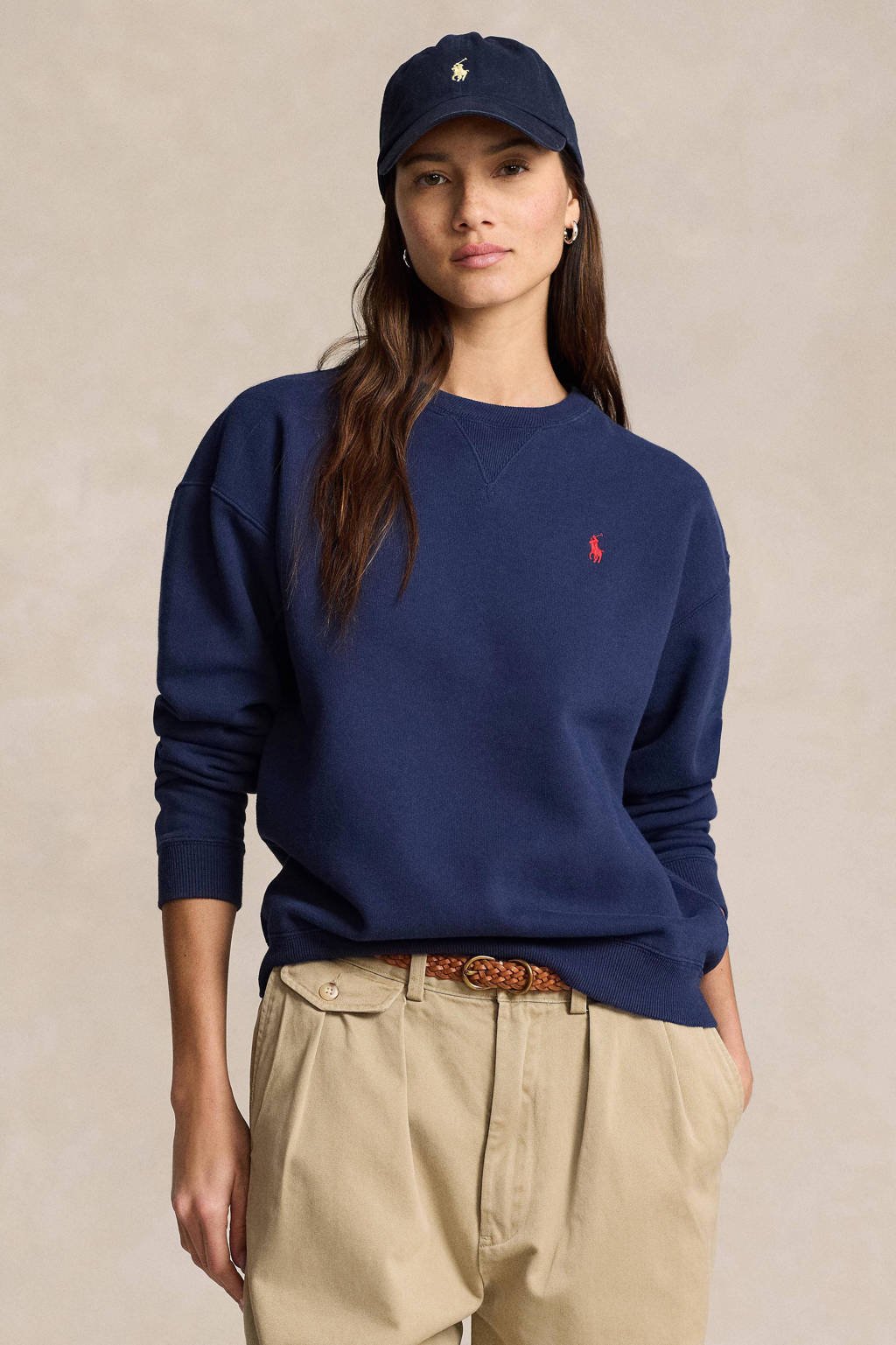 POLO Ralph Lauren trui met logo donkerblauw wehkamp